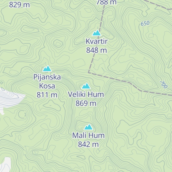 Map of Veliki Hum