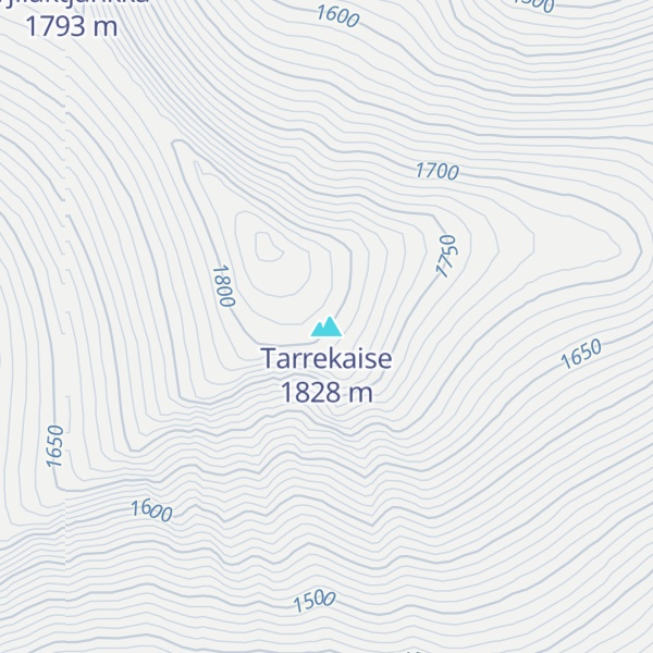 Map of Tarrekaise