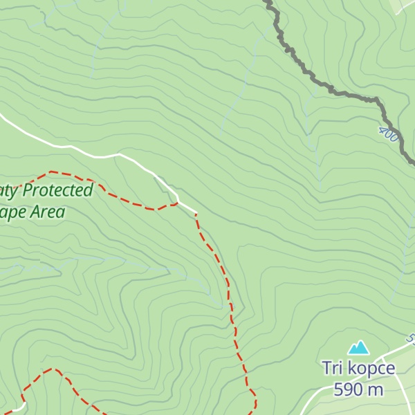 Map of Skalický vrch