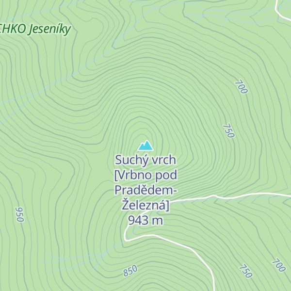Map of Suchý vrch [Vrbno pod Pradědem-Železná]