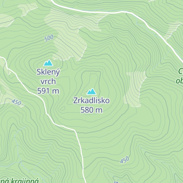 Map of Zrkadlisko
