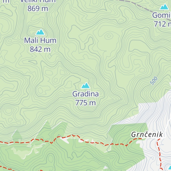 Map of Gradina
