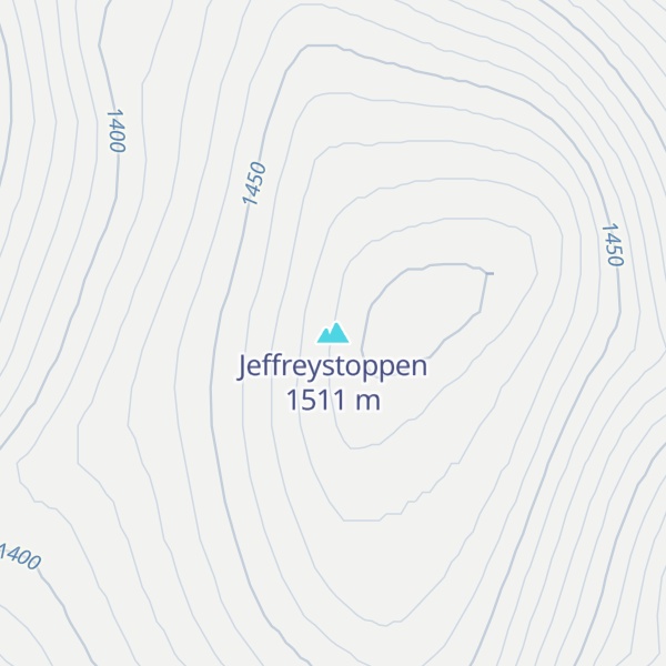 Map of Jeffreystoppen