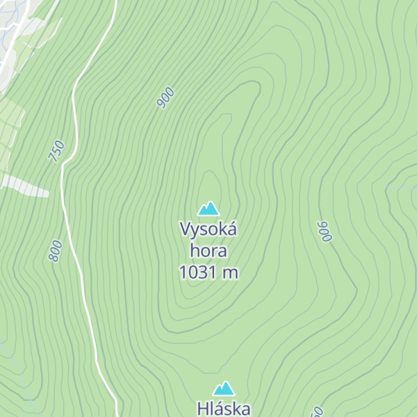 Map of Vysoká hora