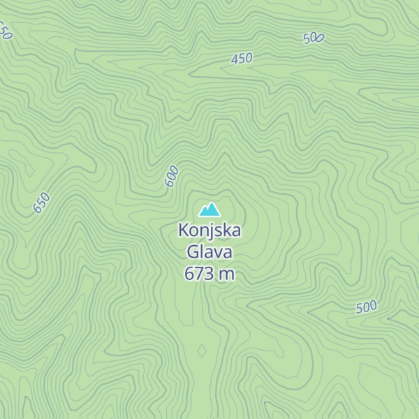 Map of Konjska Glava