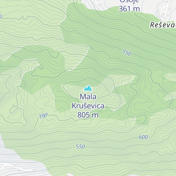 Map of Mala Kruševica