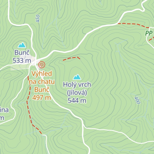 Map of Holý vrch (Jílová)