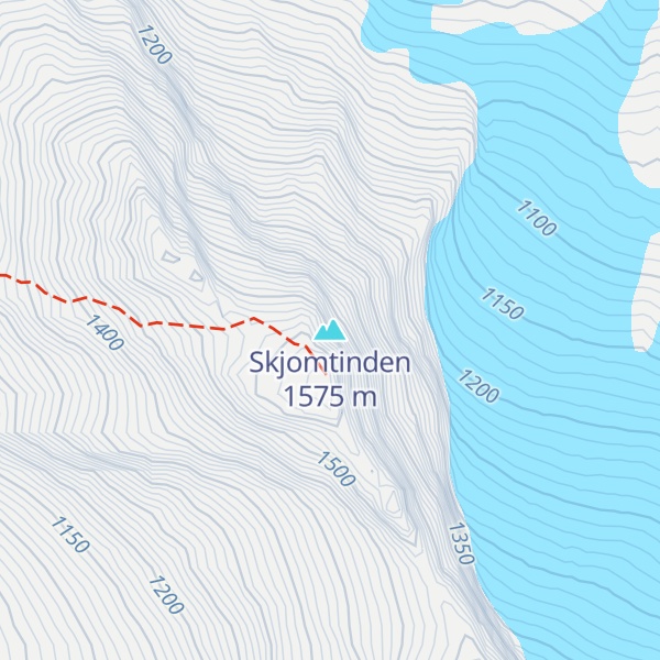 Map of Skjomtinden