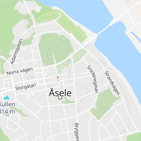 Map of Åsele tourist information