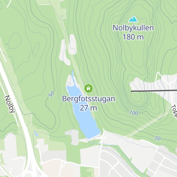 Map of Bergfotsstugan