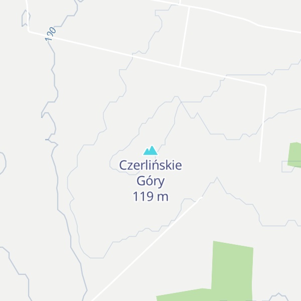 Map of Czerlińskie Góry