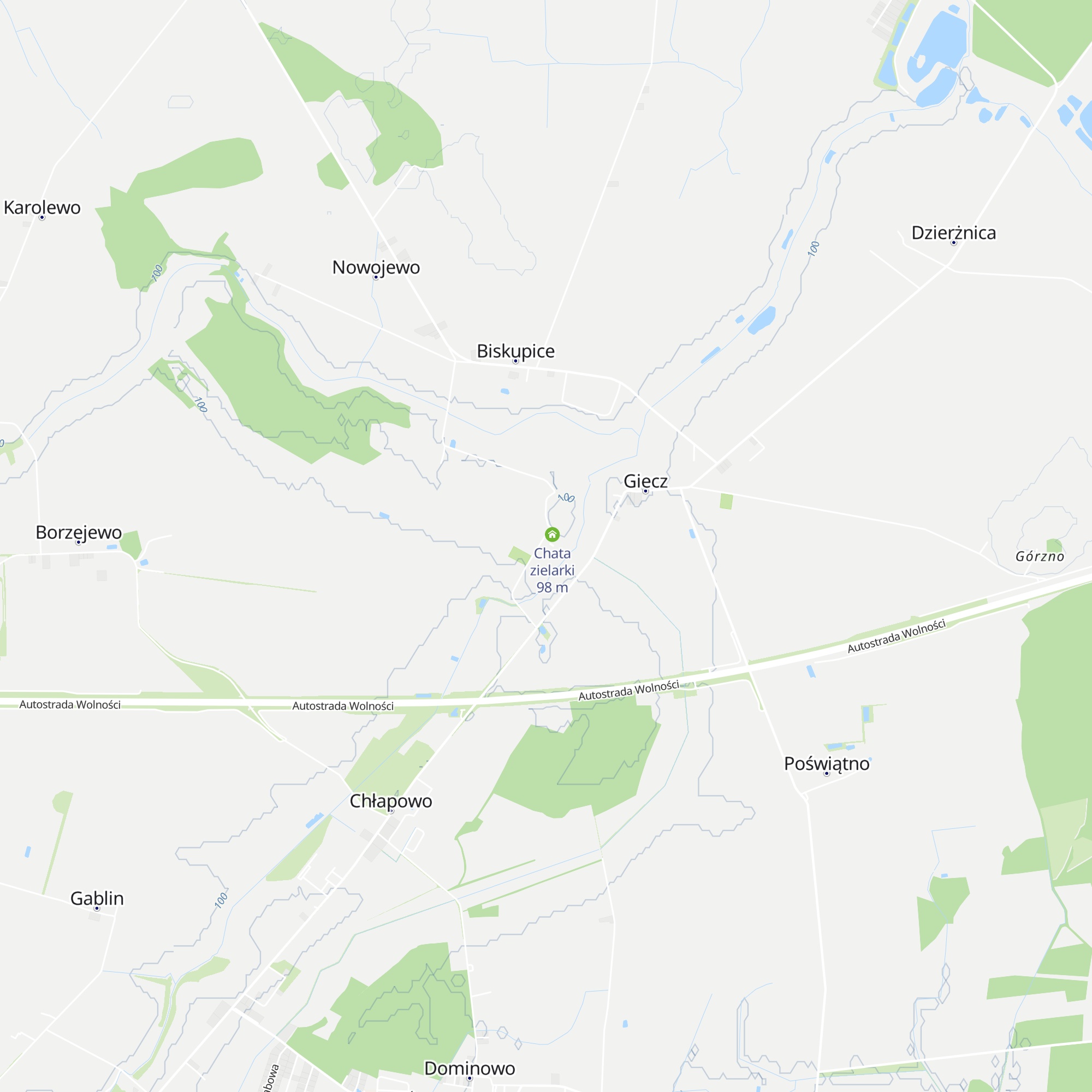 Chata tkaczki map