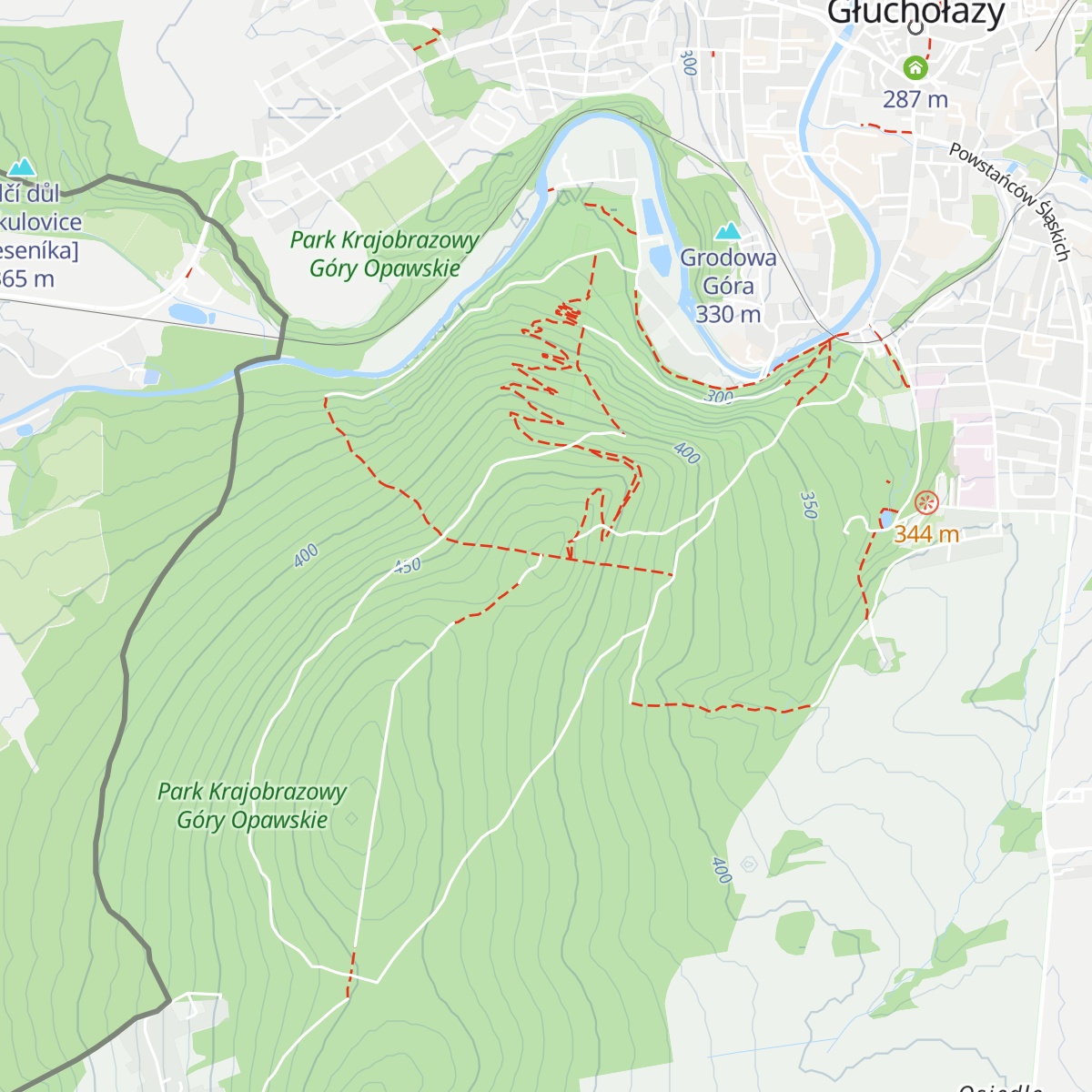 Schronisko i wieża widokowa na Przedniej Kopie map