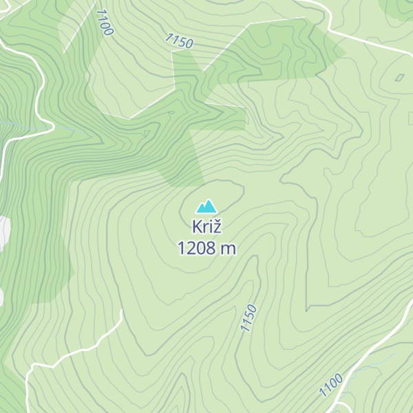 Map of Križ