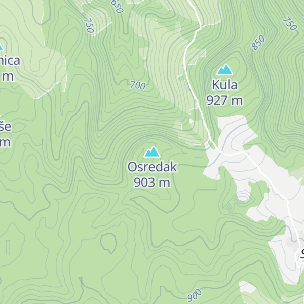 Map of Osredak