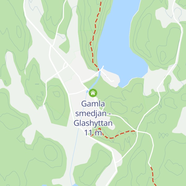 Map of Gamla smedjan - Glashyttan