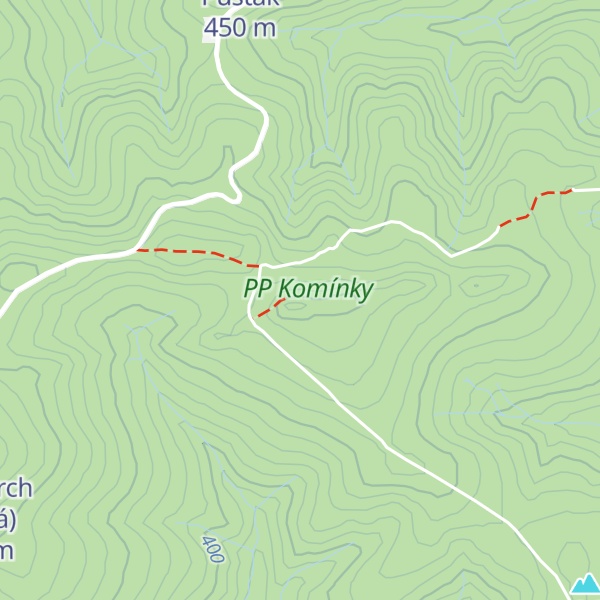 Map of Komínky