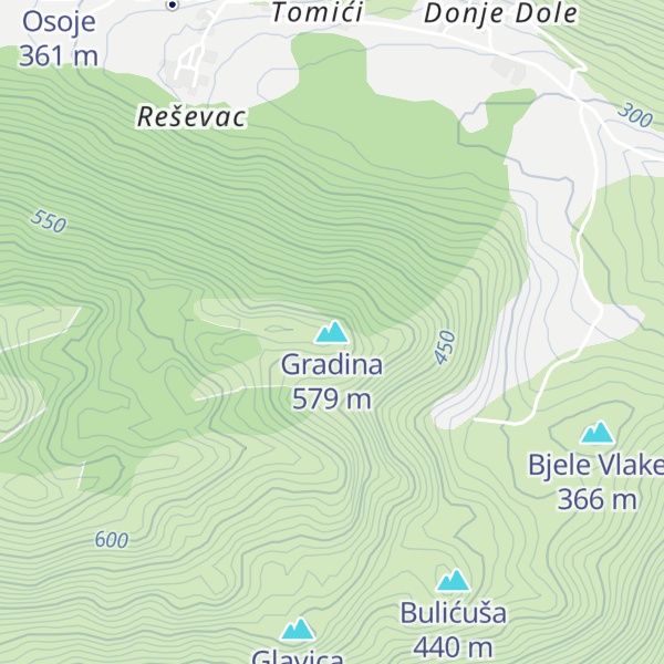 Map of Gradina