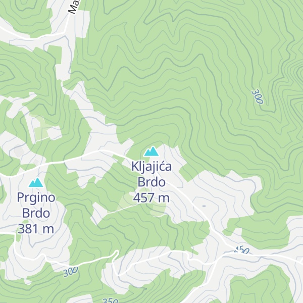 Map of Kljajića Brdo