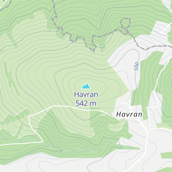 Map of Havran