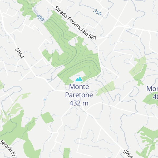 Map of Monte Paretone