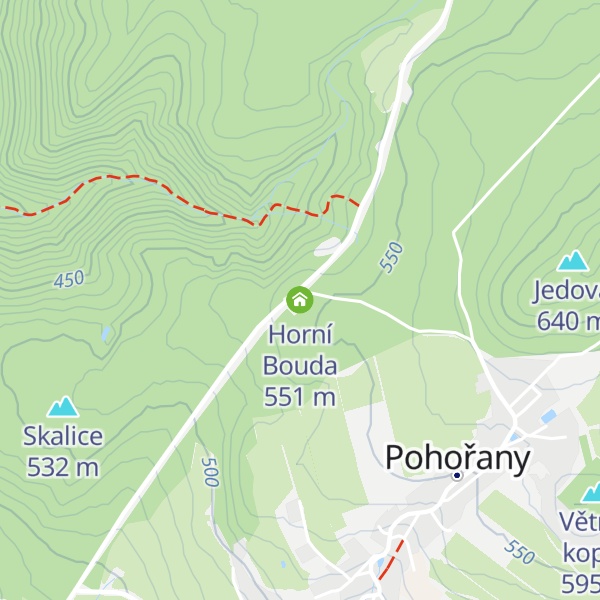 Map of Horní Bouda