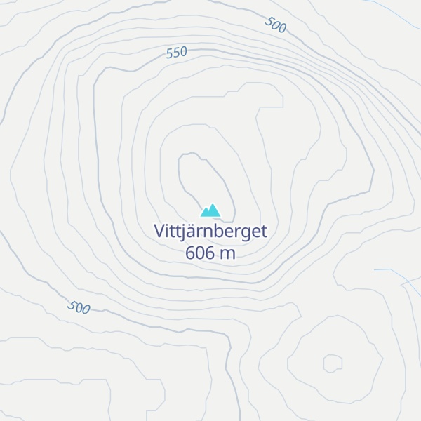 Map of Vittjärnberget