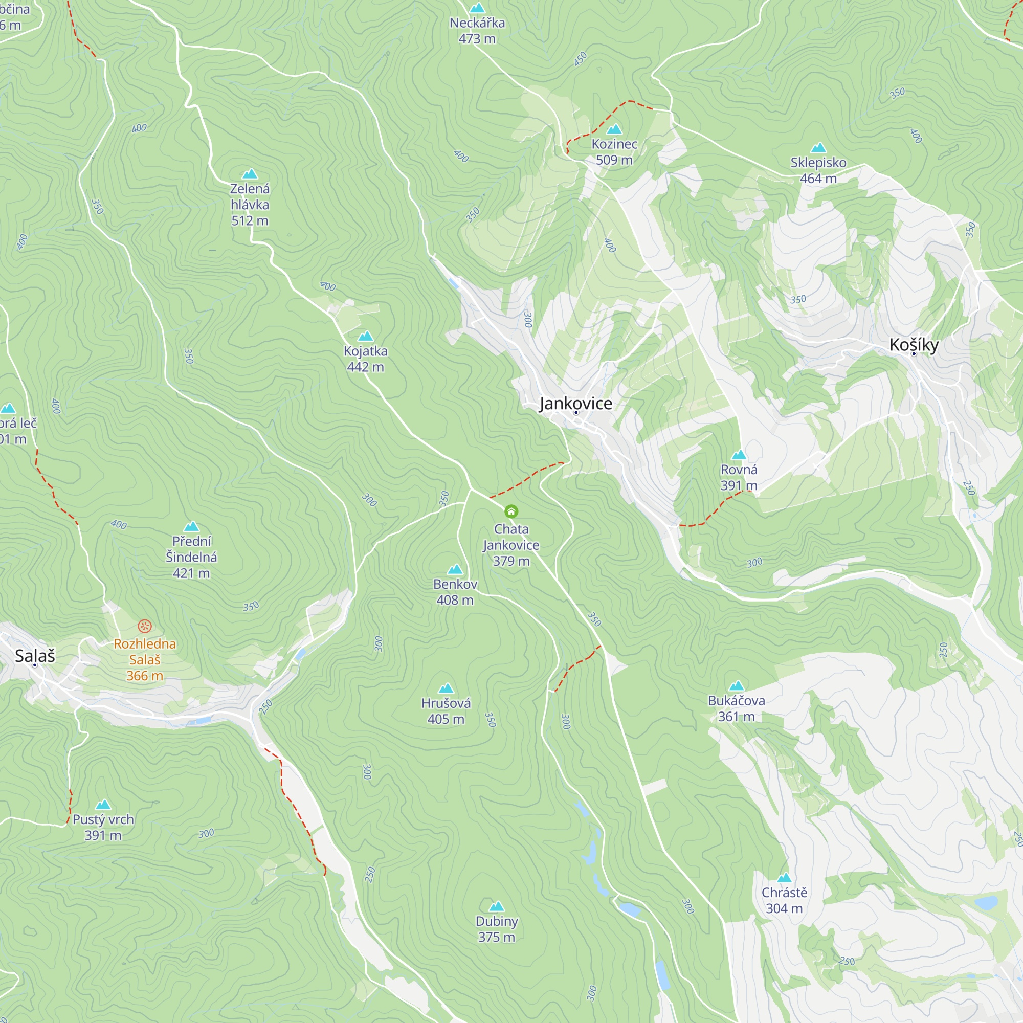 Chata Jankovice map