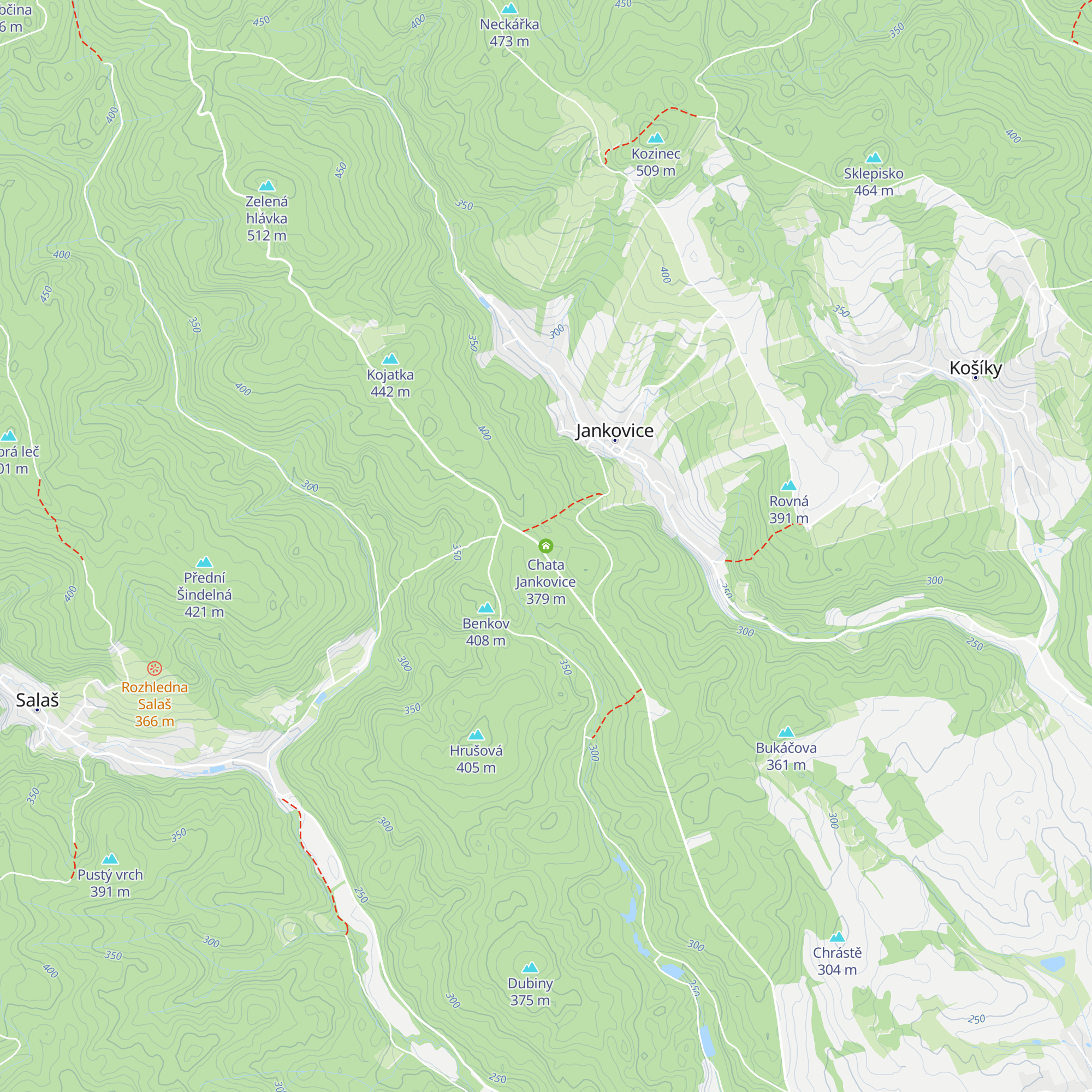 Chata Jankovice map