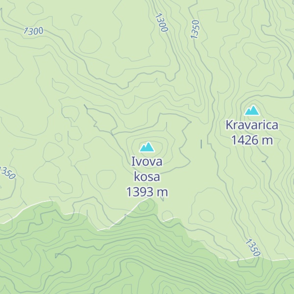 Map of Ivova kosa