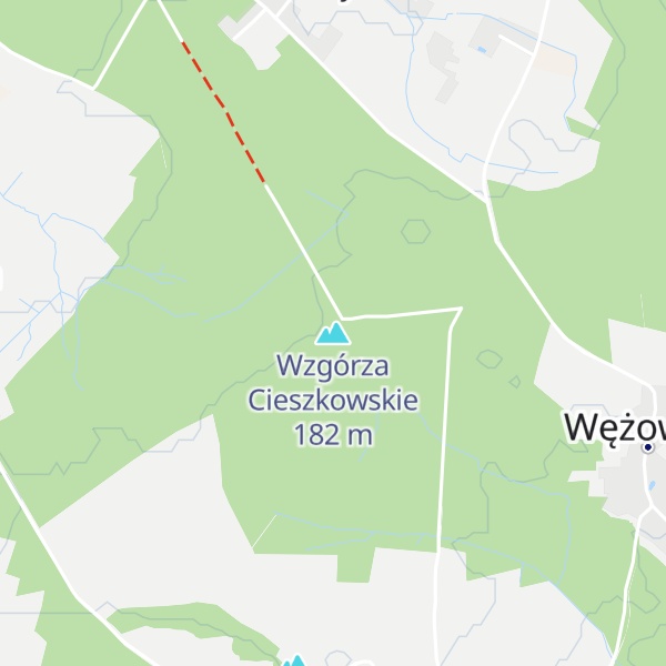 Map of Wzgórza Cieszkowskie
