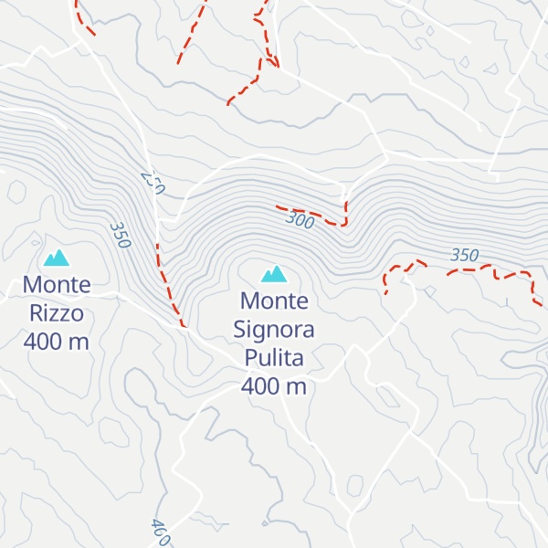 Map of Monte Signora Pulita