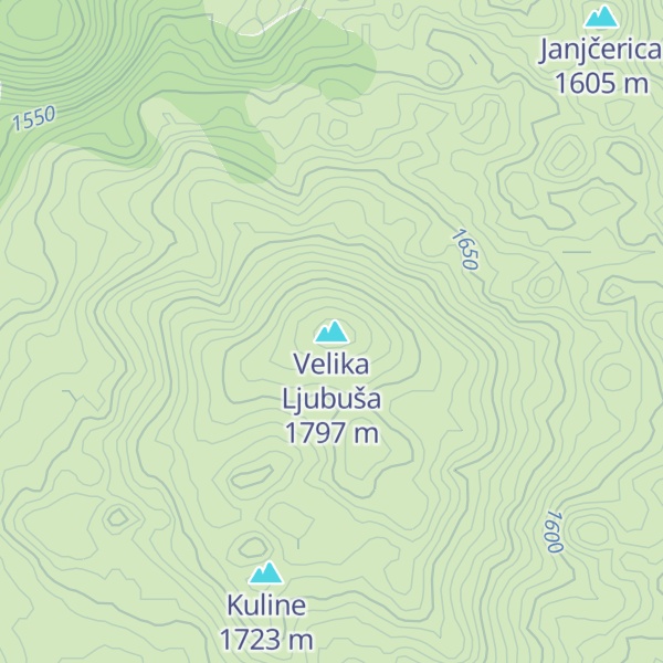Map of Velika Ljubuša