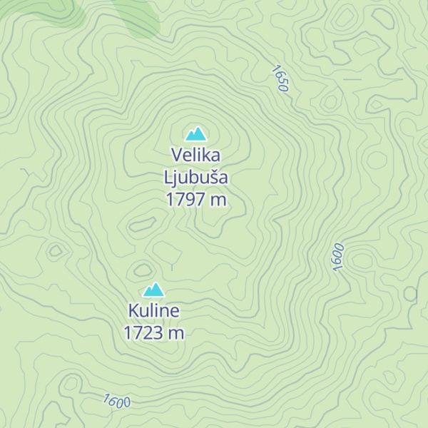 Map of Crni vrh