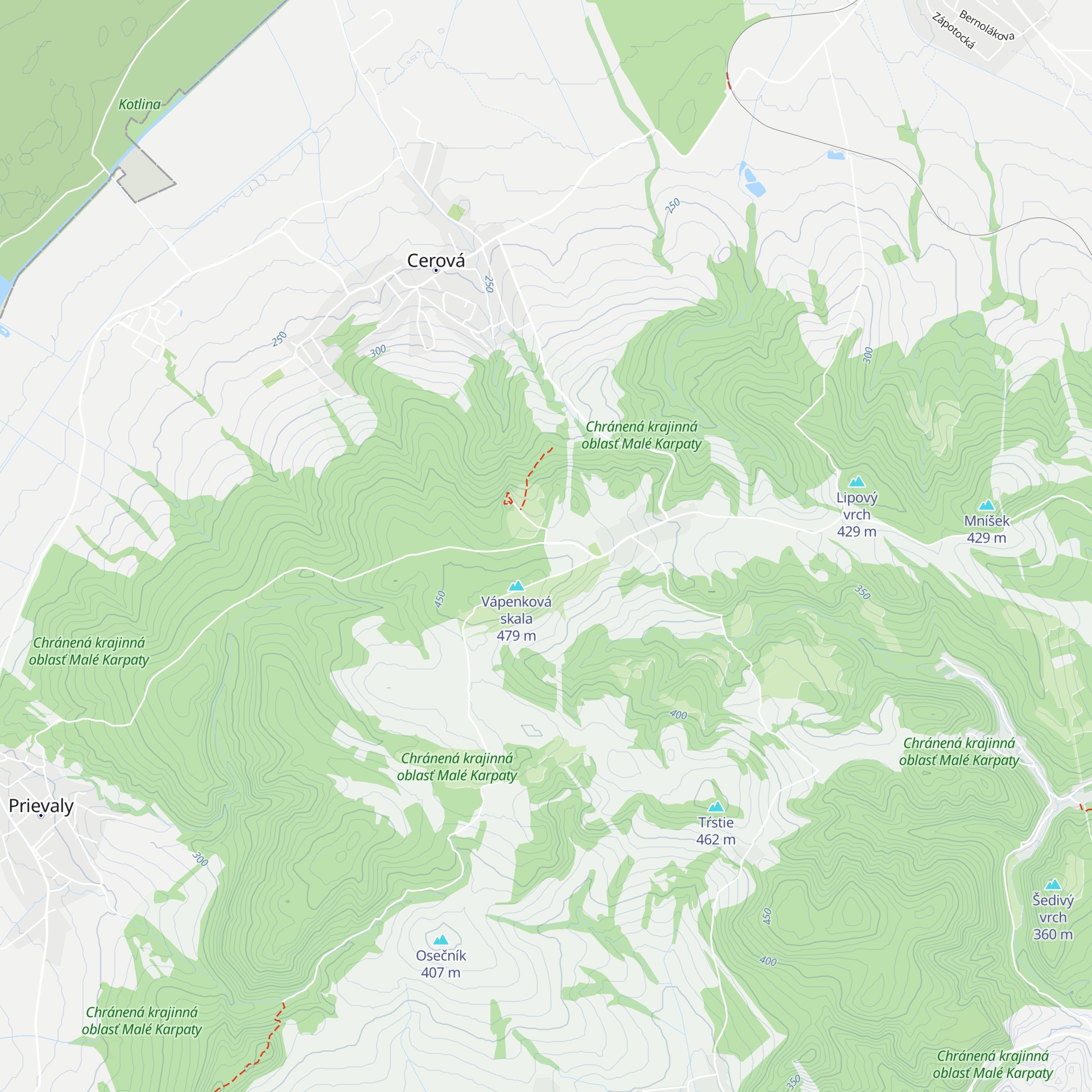 Chata SNP map