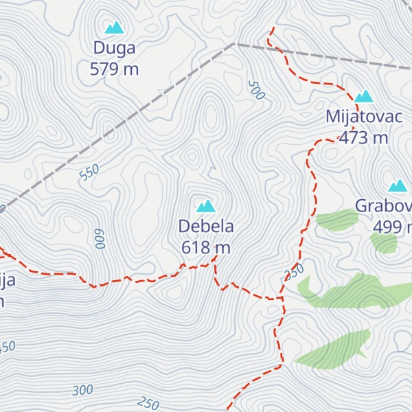 Map of Debela