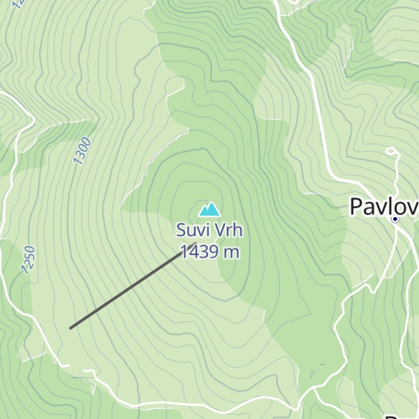 Map of Suvi Vrh
