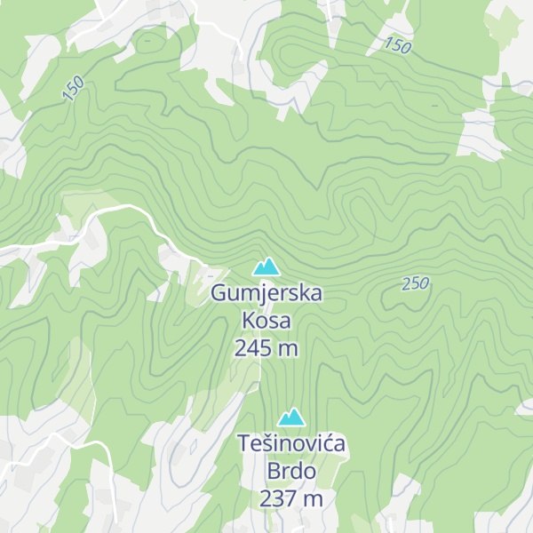 Map of Gumjerska Kosa