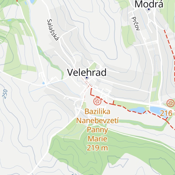 Map of Infocentrum Velehrad