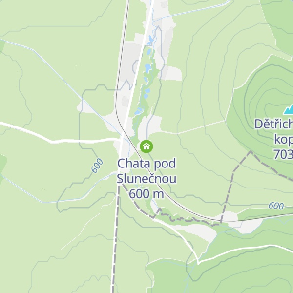 Map of Chata pod Slunečnou