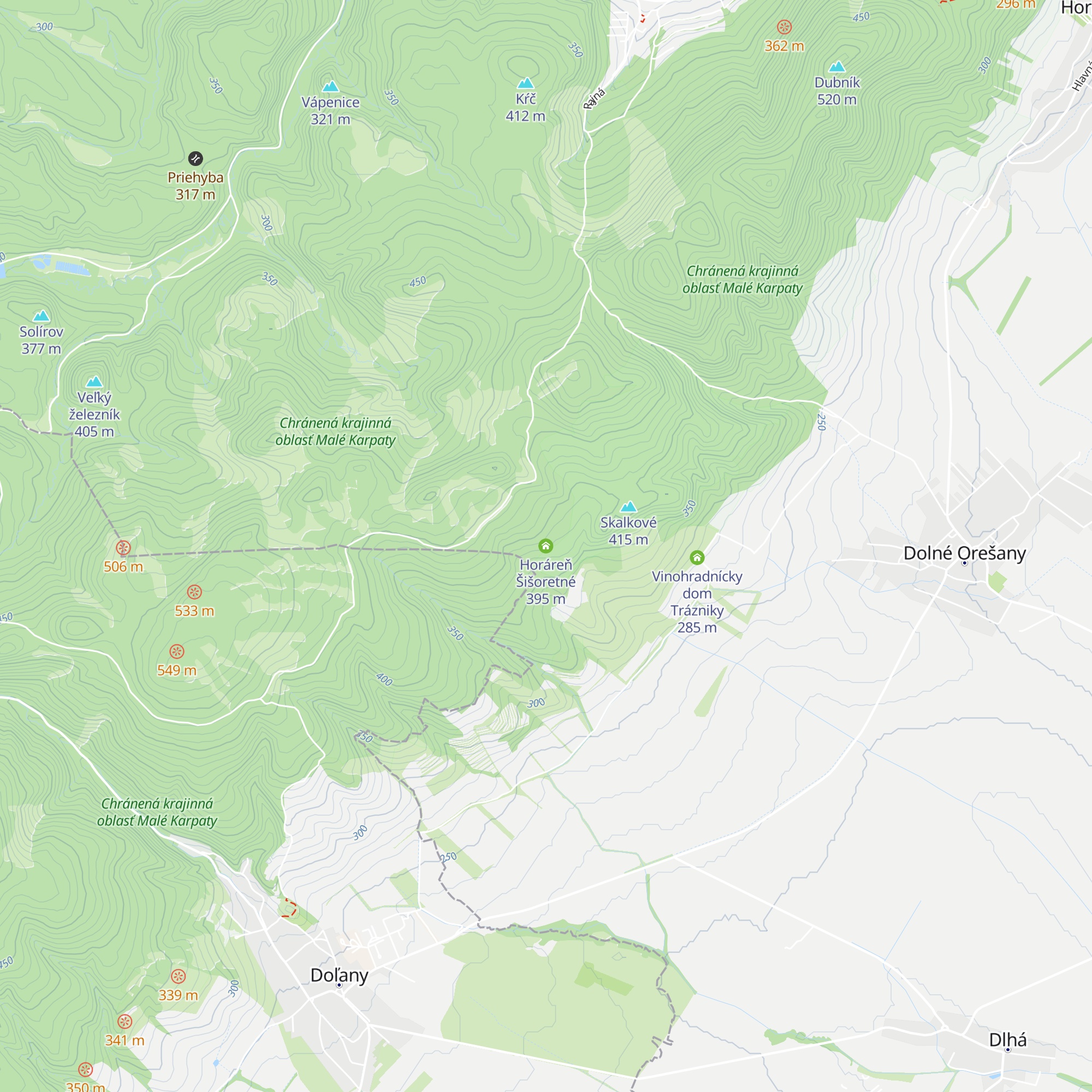 Horáreň Šišoretné map