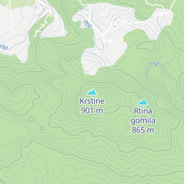 Map of Krstine