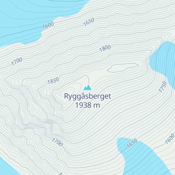 Map of Ryggåsberget