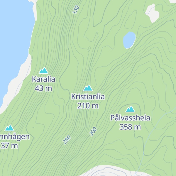 Map of Kristianlia