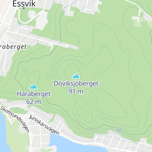Map of Döviksjöberget