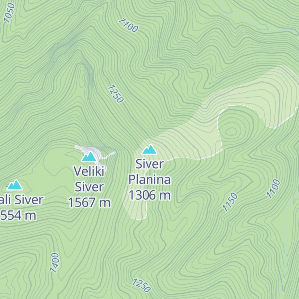 Map of Siver Planina