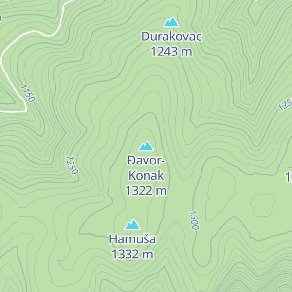 Map of Ðavor-Konak