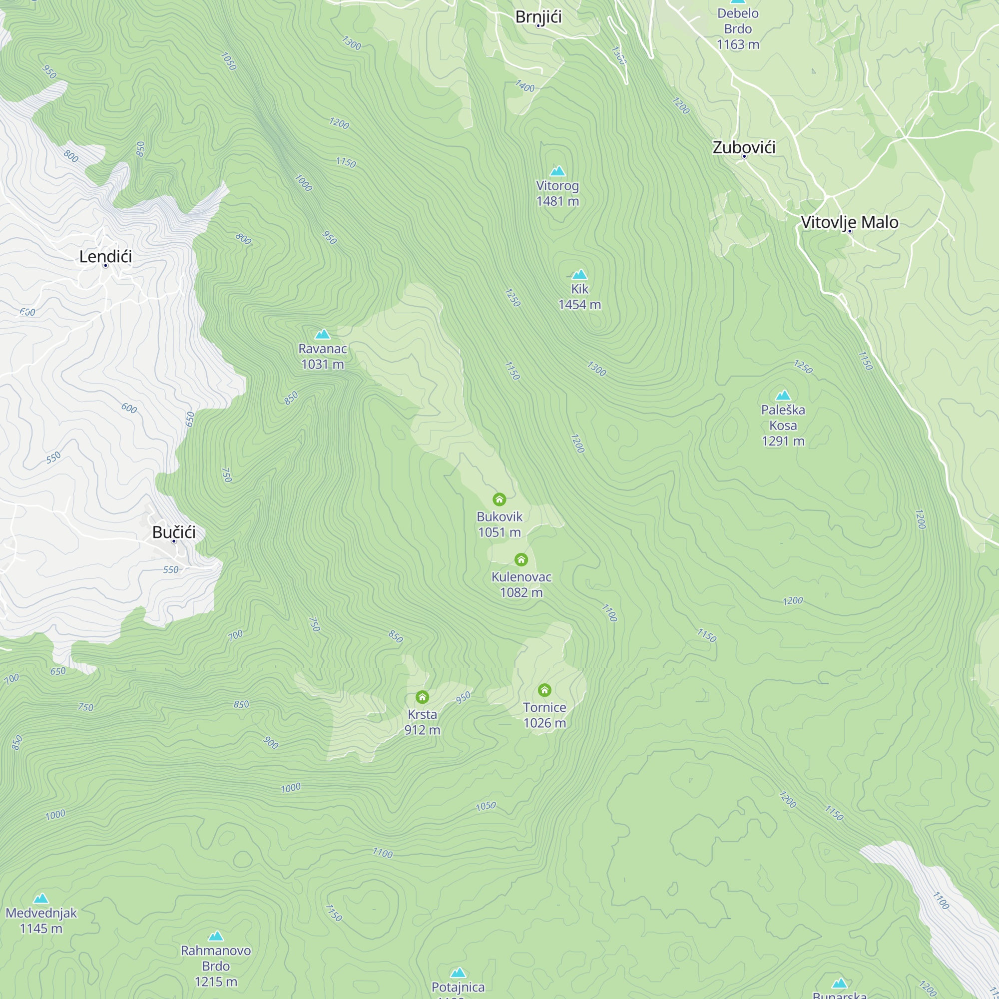Bukovik map