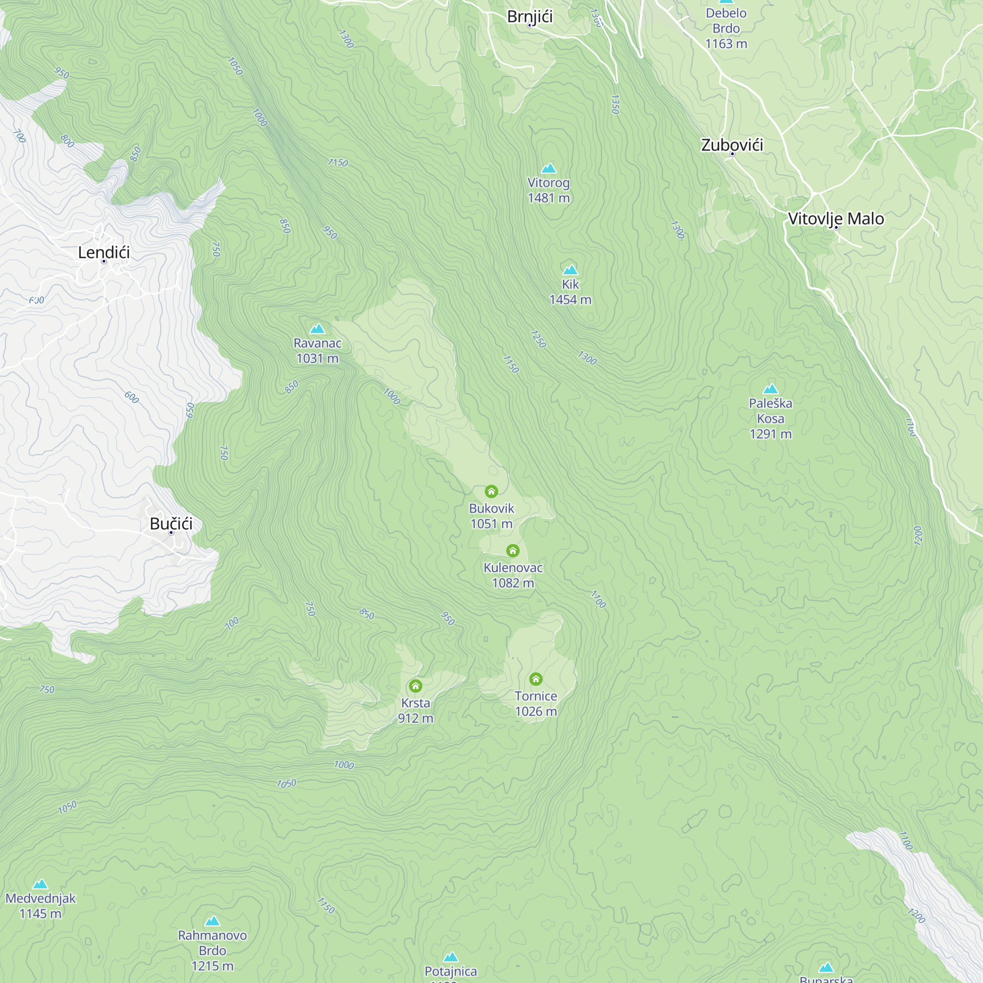 Bukovik map