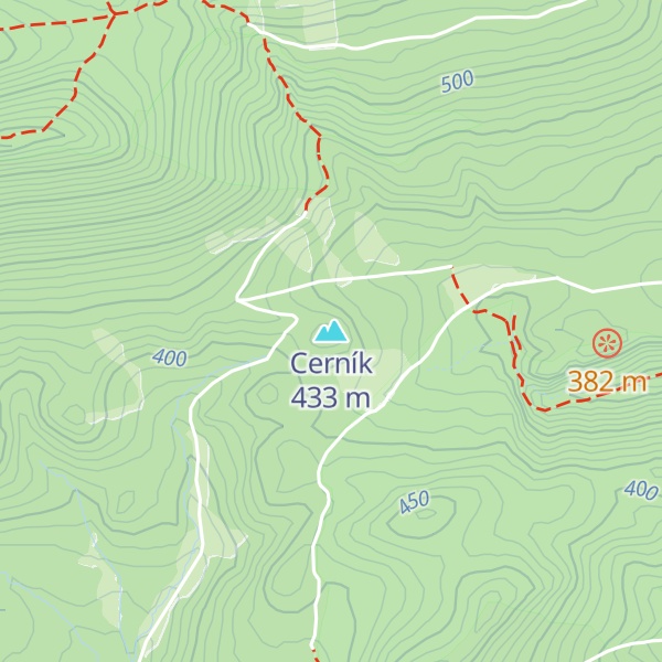 Map of Cerník